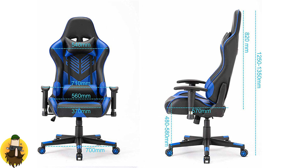 صندلی گیمینگ BLITZED آبی Gaming Chair Blue