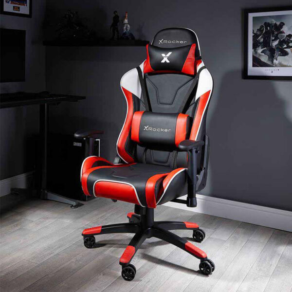 صندلی گیمینگ X Rocker قرمز | NEW! X Rocker Agility Sport PC Gaming Chair – Red