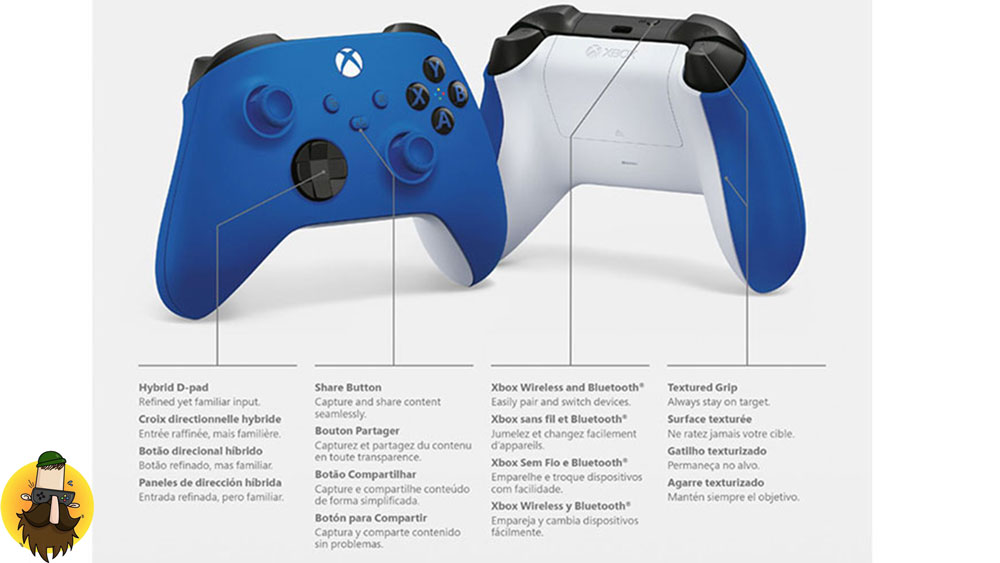 دسته بازی ایکس باکس سری جدید برای Xbox Series X S – رنگ آبی