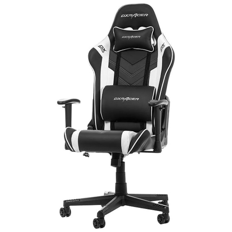DXRacer-P132-Prince-Series-Gaming-Chair-black-and-white